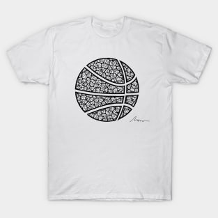 Basketball leaf pattern T-Shirt